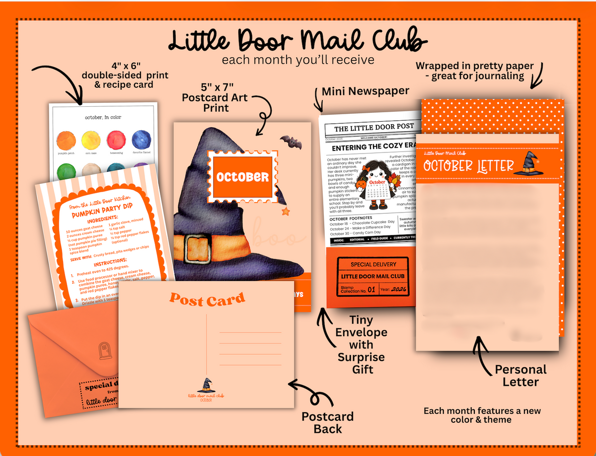 Little Door Mail Club - a monthly snail mail club